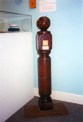 wooden post