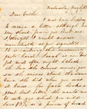 Letter written by Baker