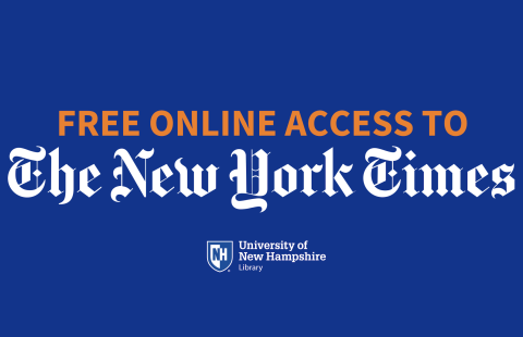 Free Online Access to the New York Times sponsored by the UNH Library