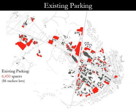 map of campus parking 2003
