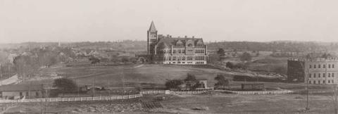 historical panoramic view of campus