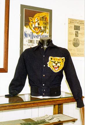 UNH Football jacket in the UNH Museum